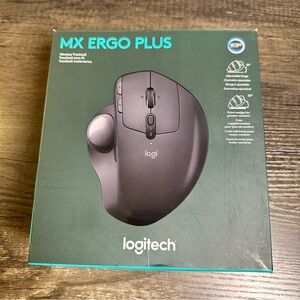 Logitech MX Ergo Plus Wireless Trackball Mouse w/ Box & Accessories Tested